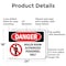 Signmission Boiler Room Authorized Personnel Only Danger Sign, Aluminum, 24in W x 18in L, 2PK OS-2PACK-DS-A-1824-L-1048 - alternate 7